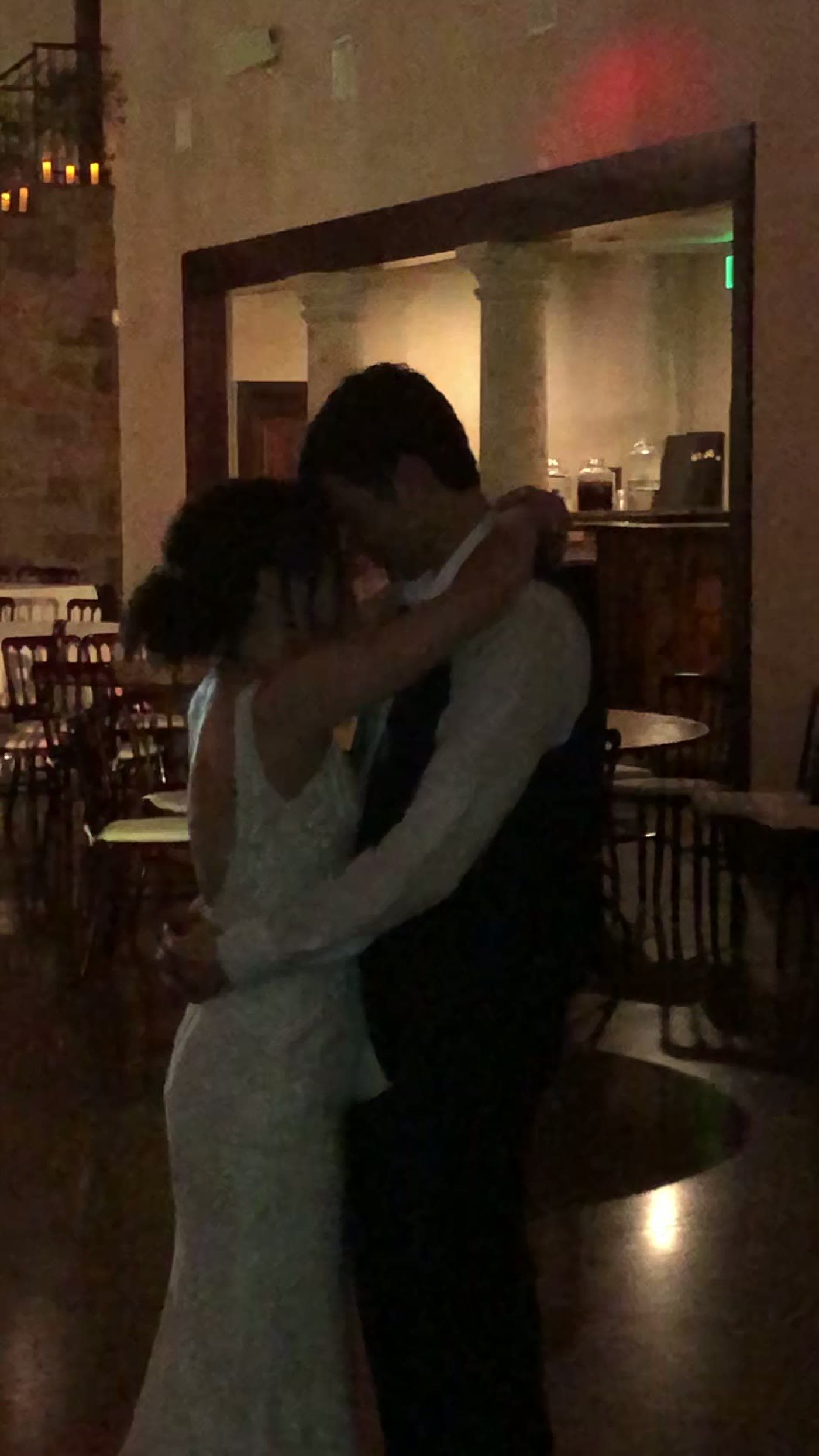 couple embrace